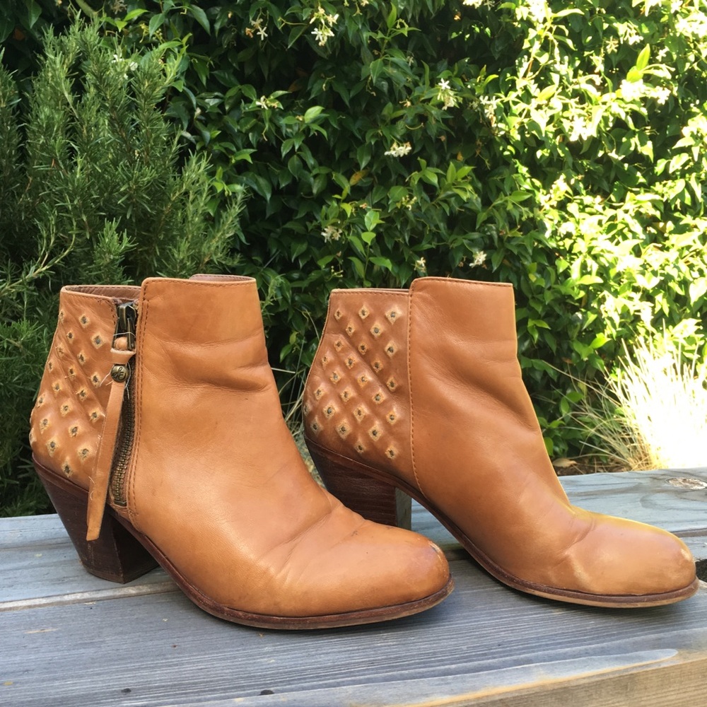 Sam Edelman cognac booties